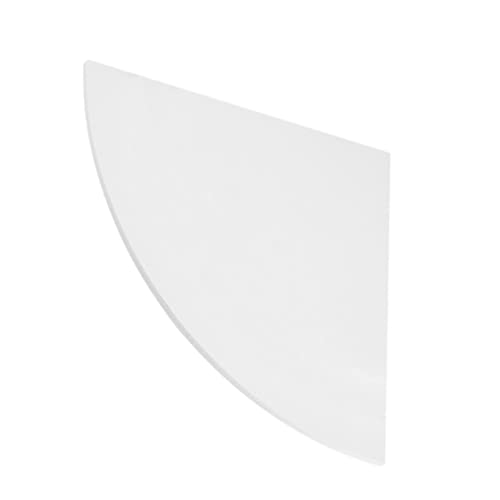 GALPADA Wandmontiertes Eckregal Set Fan Shape Triangular Shelf Für Küche Bad Büro Weiß Platzsparend Für Bücher Pflanzen Und Kleine Gegenstände von GALPADA