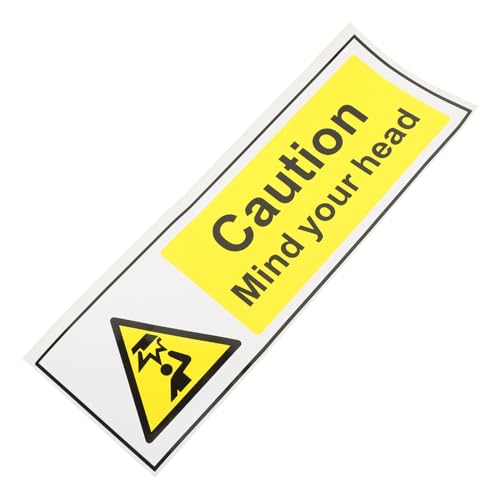 GALPADA Warnschild Aufkleber Selbstklebend Niedrige Decke Warnhinweis Stark Haftend Praktisch und Langlebig für und Schutz im Innenbereich von GALPADA