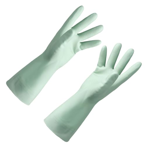 GALPADA Wasserdichte Grüne Haushaltshandschuhe aus Dünnem Gummi Strapazierfähige Spülhandschuhe für Küchenzubehör Schützende Mehrzweck Handschuhe für Hausarbeit und Reinigung GALPADA Wasserdichte Grüne Haushaltshandschuhe aus Dünnem Gummi Strapazierfähige Spülhandschuhe für Küchenzubehör Schützende Mehrzweck Handschuhe für Hausarbeit und Reinigung von GALPADA
