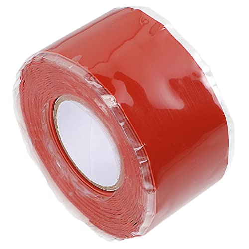 GALPADA Wasserdichtes Dichtband Selbstklebendes Reparaturband für Rohre Rot für Notfall und Routinewartung Hohe Beständigkeit gegen Witterungseinflüsse und Druck von GALPADA