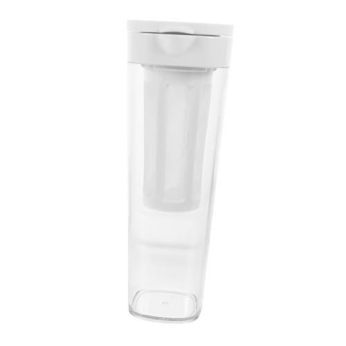 GALPADA Wasserfilter Karaffe mit Filterdeckel Weiß Mehrzweck Getränkekrug für Kalte Getränke Sicherer Trinkwasserfilter für Zuhause Leicht zu Reinigen Geeignet für Tee Saft Eistee und von GALPADA