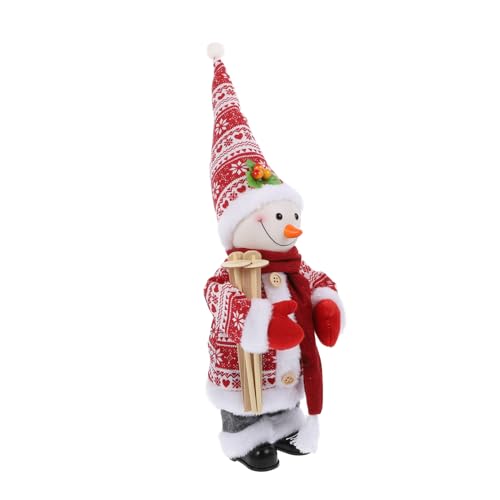 GALPADA Weihnachtliche Dekofigur Tanzender Schneemann mit Musikfunktion Handgefertigt Langlebig und Reißfest als für Familie und Festliche Xmas Wohnaccessoire von GALPADA