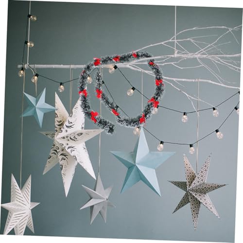 GALPADA Weihnachtsgirlande Dekoratives Teiliges Rote Schleifen Party Girlande für Innen und Außen Fenster Tür Wand Dekoration Wiederverwendbar Robust Vielseitig von GALPADA