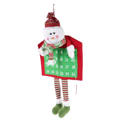 GALPADA Weihnachtskalender Schneemann zum Aufhängen Feine Strickstoff-dekoration Adventskalender Türdeko Festliche Weihnachtsdeko für Wohnzimmer und Schlafzimmer Geschenk für Familie und GALPADA Weihnachtskalender Schneemann zum Aufhängen Feine Strickstoff-dekoration Adventskalender Türdeko Festliche Weihnachtsdeko für Wohnzimmer und Schlafzimmer Geschenk für Familie und von GALPADA