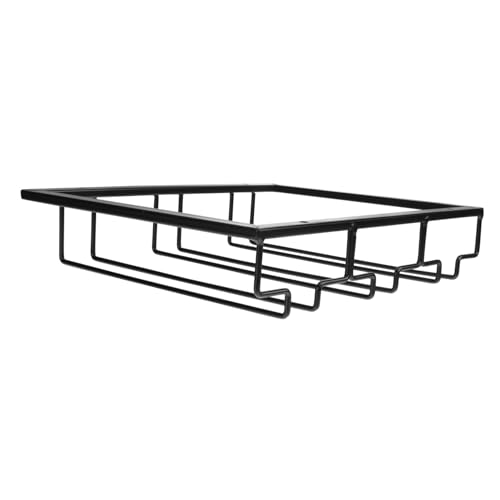 GALPADA Weinglashalter aus Metall Schwarzes Weinregal Hängendes Stielglas Display Rack Platzsparend für Küchenwand Bar und Restaurant kein Zusammenbau Erforderlich GALPADA Weinglashalter aus Metall Schwarzes Weinregal Hängendes Stielglas Display Rack Platzsparend für Küchenwand Bar und Restaurant kein Zusammenbau Erforderlich von GALPADA