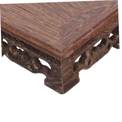 GALPADA Wenge Display Stand Vintage Sockel mit Glatten Kanten Runder Basis für Buddha Statue Bonsai Dekoration Zuhause GALPADA Wenge Display Stand Vintage Sockel mit Glatten Kanten Runder Basis für Buddha Statue Bonsai Dekoration Zuhause von GALPADA