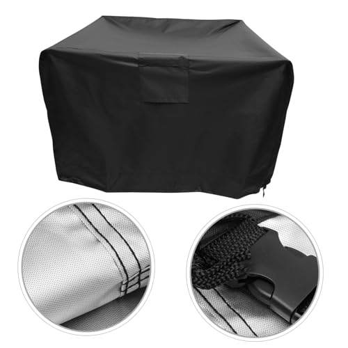GALPADA Wetterfeste Grill Abdeckhaube aus Oxford Robuste Feuerschalenschutz Hülle Winddicht UV Beständig für Gasgrills im Außenbereich von GALPADA