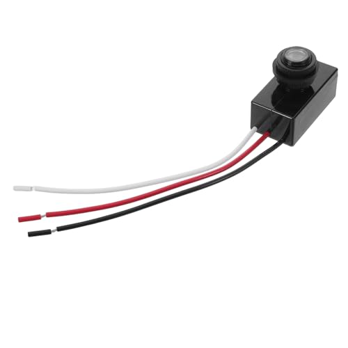 GALPADA Wetterfester Photoelektrischer Lichtschalter Außenbeleuchtung Automatischer Dämmerungsschalter mit Breitem Spannungsbereich Robust für Straßen Gartenlampen von GALPADA