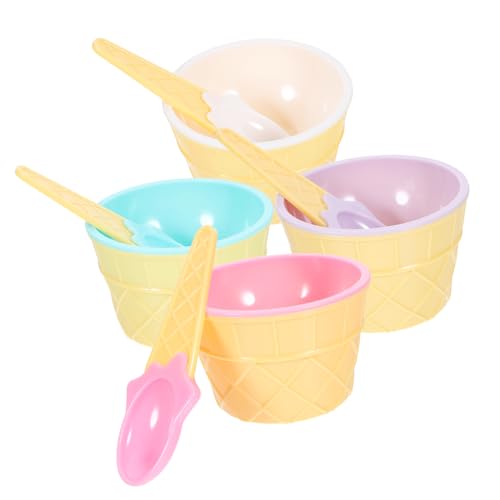 GALPADA Wiederverwendbares Teiliges Eiscreme Schalen Set aus Stabilem Weiß Hellviolett Hellblau und Altrosa Vielseitige Desserttassen für Eis Obstsalat und DIY Desserts GALPADA Wiederverwendbares Teiliges Eiscreme Schalen Set aus Stabilem Weiß Hellviolett Hellblau und Altrosa Vielseitige Desserttassen für Eis Obstsalat und DIY Desserts von GALPADA