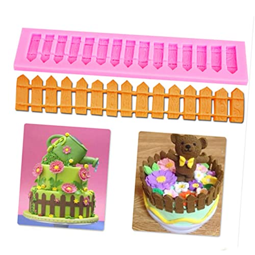 GALPADA Zaun-silikonformen Für Backen Kuchen-dekoration Diy-schokoladen-fondant-formen Umweltfreundlich Geschmacksneutral Geeignet Für Fondant Kuchen Schokolade Und Süßigkeiten von GALPADA