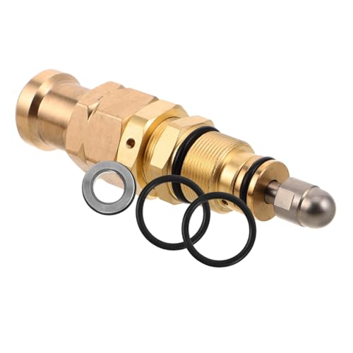 GALPADA Zubehör Für Hohe Maschinen Pumpenkopfventil Für Waschanlagen Hochdruckregler Druckventil Für Autowaschanlagen Teile Für Hochdruckreiniger Waschpumpe Messingventil Kupfer von GALPADA
