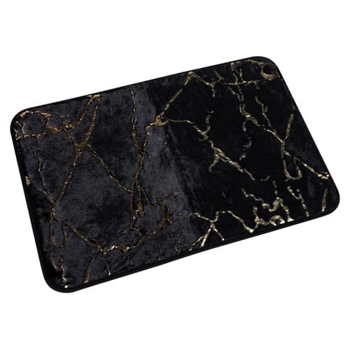 GALPADA rutschfeste Badematte mit Marmor Design Wassersaugender Badvorleger Weicher Teppich für Badezimmer Wohnzimmer und Schlafzimmer Strapazierfähige Bodenmatte von GALPADA