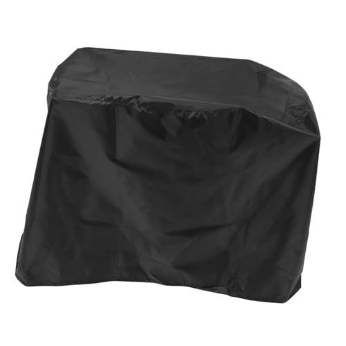 GALPADA wasserdichte Grillabdeckung Rund Wetterfeste BBQ Abdeckplane aus Robustem Polyester Schützende Hülle für Gas Elektrogrills Schwarze Barbecue Schutzhülle von GALPADA