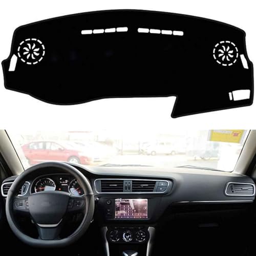 GALSOR Auto Armaturenbrett Abdeckung Matte für Citroen C3 XR C3 2013 2014 2015 2016 2017 2018, Kratzfeste Armaturenbrett-Abdeckung Innen-Armaturenbrett-Abdeckungen von GALSOR