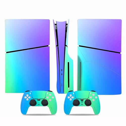 Konsolen Remote Skin Für PS5 Slim Skin Disc Edition & Digital Edition Konsole Und Controller Vinyl Cover Skins Wraps Kratzfest, Kompatibel Mit Für PS5 Slim 25391 Skins Wraps Geschenk ( Size : Digital von GALSOR