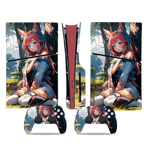 Konsolen-Remote-Skin Für PS5 Slim Skin Disc Edition & Digital Edition Konsole Und Controller Vinyl Cover Skins Wraps Kratzfest, Kompatibel Mit Für PS5 Slim 51560 Skins Wraps Geschenk ( Size : Disc Ver von GALSOR