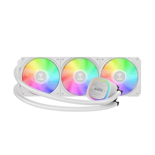 GAMDIAS AURA GL360 V2 WH sistema di raffreddamento per computer Processore Raffreddatore di liquidi tutto in uno 12 cm Bianco (AURA GL360 V2 ARGB LIQUID COOLER WHITE) von GAMDIAS