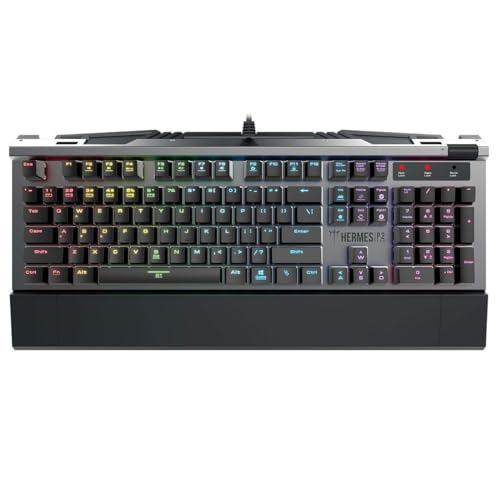 GAMDIAS 26010 Hermes P2 RGB UK Tastatur Multimedia-Gaming, Schwarz [Layout UK] von GAMDIAS
