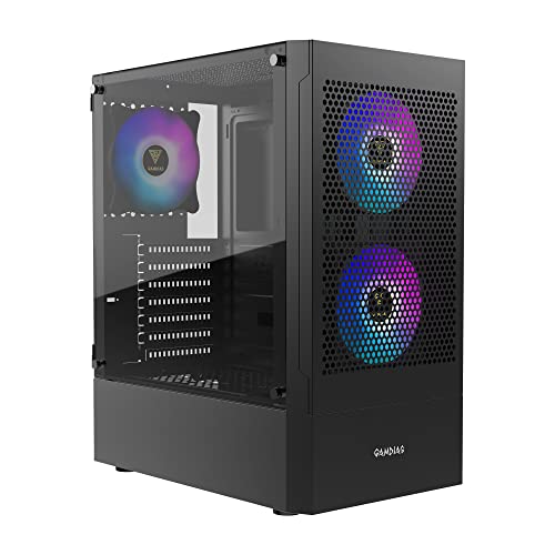 GAMDIAS Talos E3 MESH Gaming Miditower Black von GAMDIAS