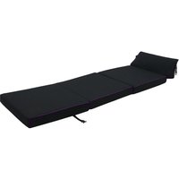 Klappmatratze mit Kopfstütze, Wasserabweisendes Schlafsofa für Drinnen und Draußen, Faltbare Matratze für Erwachsene und Kinder, 218x64x10 cm Gaming von GAME OVER