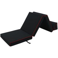 Klappmatratze mit Kopfstütze, Wasserabweisendes Schlafsofa für Drinnen und Draußen, Faltbare Matratze für Erwachsene und Kinder, 218x64x10 cm Gaming von GAME OVER
