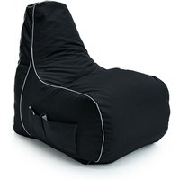 Game Over - Gaming-Sitzsack mit hoher Rückenlehne für das Wohnzimmer, wasserabweisender Sitzsack mit Seitentaschen, Sitzsack für drinnen und draußen von GAME OVER