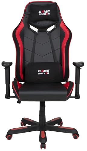 GAME ROCKER Gaming Stuhl G-30 Large Kunstleder schwarz/rot, bis 150 kg belastbar GAME ROCKER Gaming Stuhl G-30 Large Kunstleder schwarz/rot, bis 150 kg belastbar von GAME ROCKER