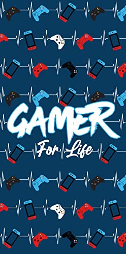 Gamer For Life Strandtuch, Gaming-Controller, Beats, 70 x 140 cm, 100 % Baumwolle Gamer For Life Strandtuch, Gaming-Controller, Beats, 70 x 140 cm, 100 % Baumwolle von GAMER