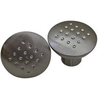 Edelstahlfarbender Möbelknopf ø 27mm Schrankknopf Schubladenknopf Küchenknopf von GAMET