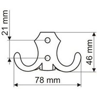 Garderobenhaken Kleiderhaken Ausführung Edelstahl Optik Wandhaken aus Metall - Edelstahloptik von GAMET