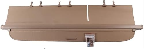 GAMIRA Auto Laderaumabdeckung Kofferraum für Toyota Land Cruiser LC200 200 2008 2009-2013, Einziehbar Kofferraumabdeckung Hutablage Kofferraum Schutz Abdeckung Rollo,A-beige von GAMIRA