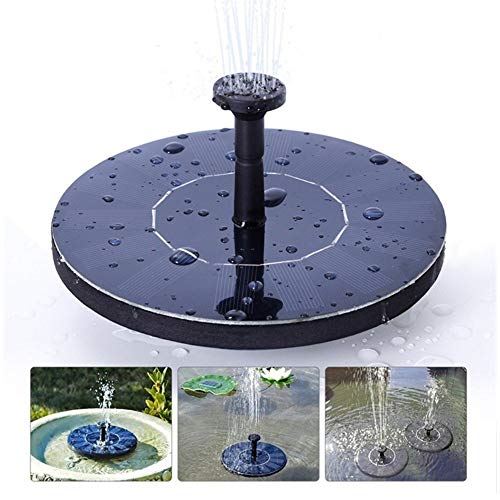 Solar Springbrunnen 1.5W solarbrunnen für draussen solar teichpumpe für außen solarpumpe mit 6 Fontänenstile für Garten solar springbrunnen für außen Solar Schwimmender Fontäne für Vogeltränke von LAWOHO