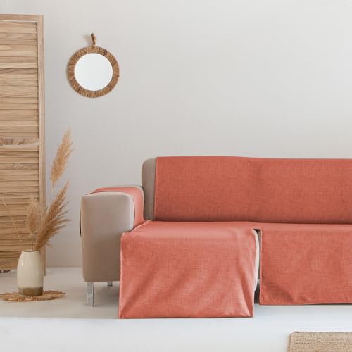 GAMUSI Sofabezug, Chaiselongue, wasserdicht, schmutzabweisend, 200 cm, Eckteil links, Taupe von GAMUSI