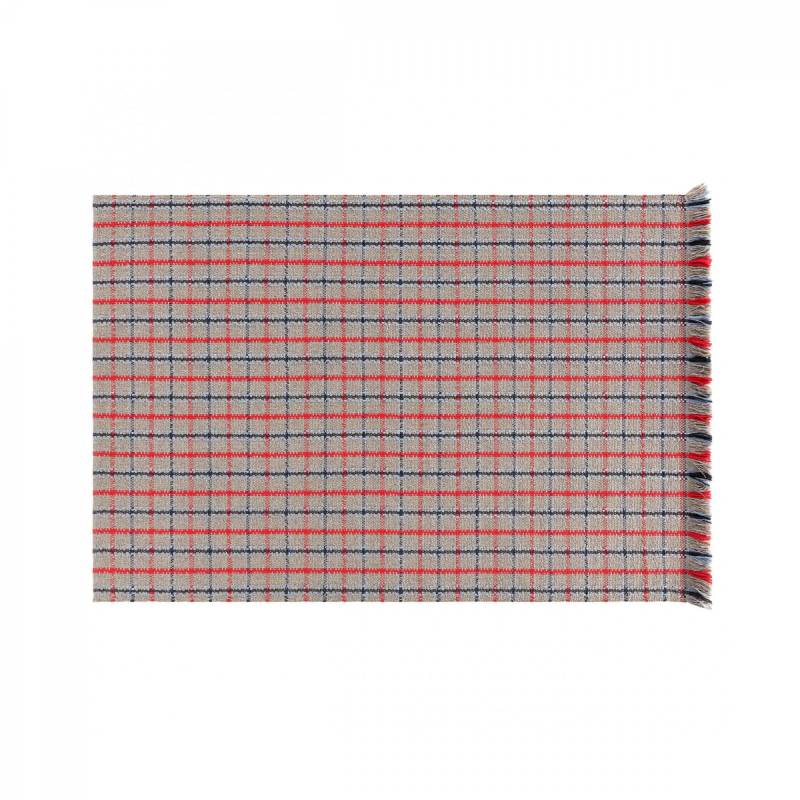 GAN - Garden Layers Tartan Teppich 180x240cm - blau/Handwebstuhl von GAN