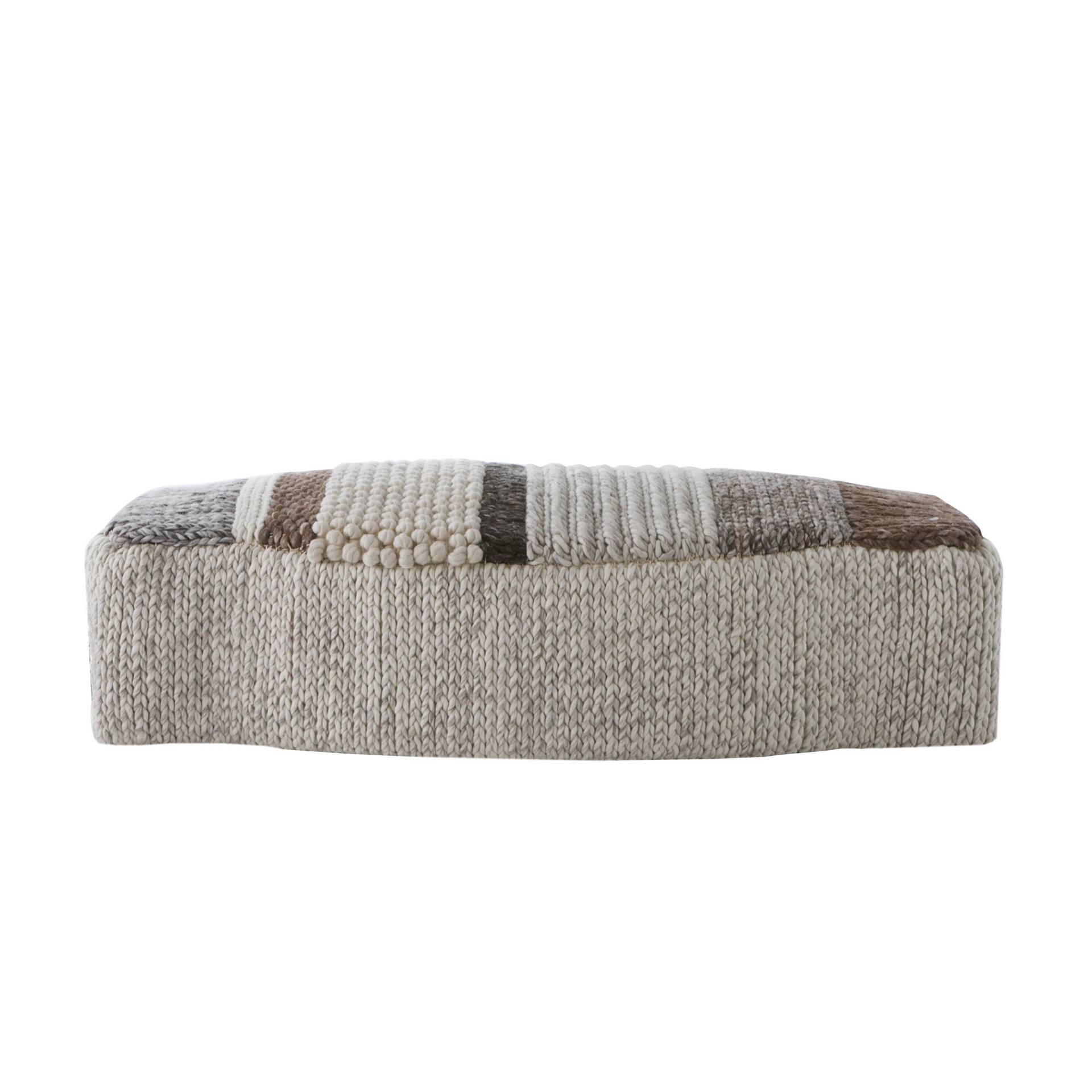 GAN - Mangas Campana MP3 Pouf - grau/schwarz/natur von GAN