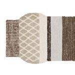 GAN - Mangas Largas ML1N Teppich - braun/beige/dunkelgrau/400 x 100cm von GAN