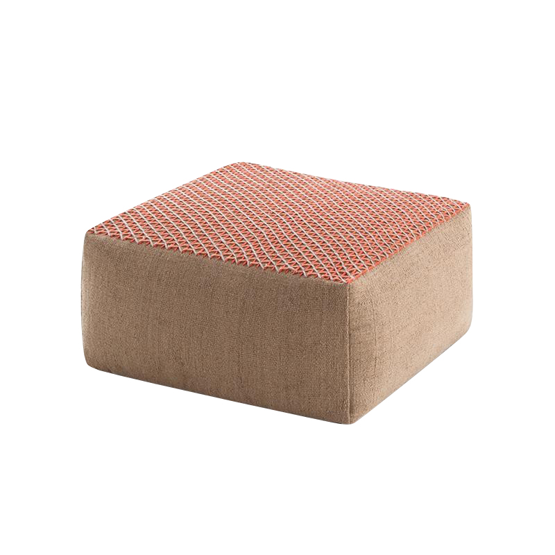 GAN - Raw Pouf klein - pink/Schaumgummi/LxBxH 78x78x38cm von GAN