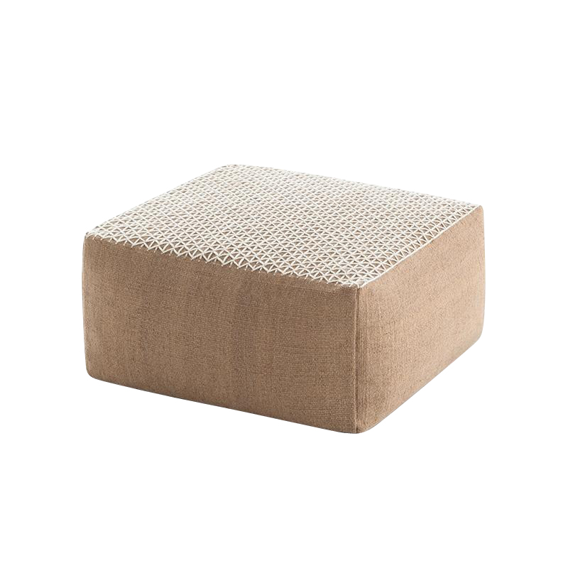 GAN - Raw Pouf klein - weiß/Schaumgummi/LxBxH 78x78x38cm von GAN