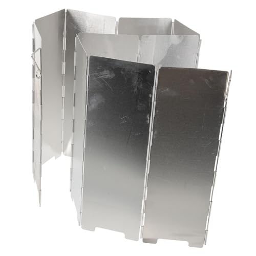 GANAZONO 10 Blatt Teiliges Faltbares Windschutz Langlebigem für Campingkocher Leichter Tragbarer Herd windschutz und Kratzfest für Outdoor grill und Bbq einsätze GANAZONO 10 Blatt Teiliges Faltbares Windschutz Langlebigem für Campingkocher Leichter Tragbarer Herd windschutz und Kratzfest für Outdoor grill und Bbq einsätze von GANAZONO