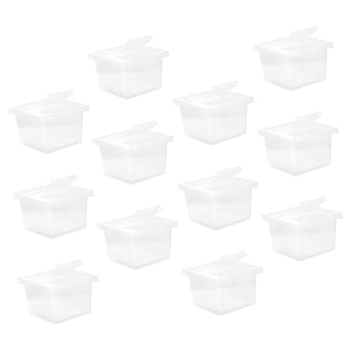 GANAZONO 12 Stück Teiliges Reptilien Haushaltskäfig Transparente Aufbewahrungsbox für Schlangen Spinnen und Echsen Multifunktionale und Tragbare Reptilienbox von GANAZONO