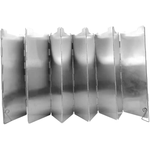 GANAZONO 16 Blatt Teiliges Faltbares Ultraleichtes Windschutzblech für Campingkocher mit Tragetasche Winddichtes Hitzebeständiges Outdoor Kochzubehör für Picknick Wandern Grillen und GANAZONO 16 Blatt Teiliges Faltbares Ultraleichtes Windschutzblech für Campingkocher mit Tragetasche Winddichtes Hitzebeständiges Outdoor Kochzubehör für Picknick Wandern Grillen und von GANAZONO