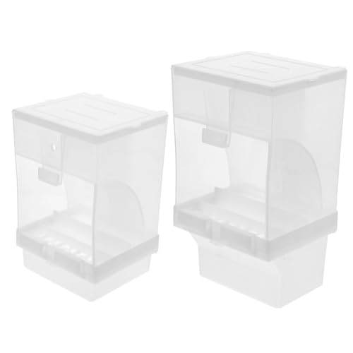 GANAZONO 2 Stck Automatischer Vogelfutterspender Haken Schraub Design Langlebig PP Abs Leicht zu Reinigen Geeignet für Vögel Hamster Kaninchen Mäuse für Käfig und Außenbereich GANAZONO 2 Stck Automatischer Vogelfutterspender Haken Schraub Design Langlebig PP Abs Leicht zu Reinigen Geeignet für Vögel Hamster Kaninchen Mäuse für Käfig und Außenbereich von GANAZONO