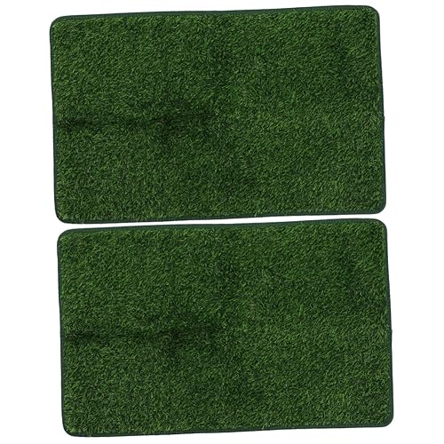 GANAZONO 2st Haustiermatte Kunstrasen Für Hunde Kleine Pads Für Hunde Grasauflage Hund Gras Pad Haustierzubehör Hund Pinkelt Gras Hundegras Hund Töpfchen Baby Austauschbar Sport von GANAZONO