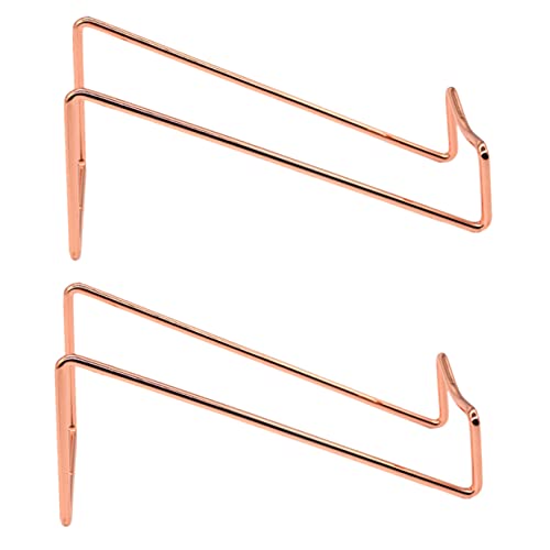 GANAZONO 2 Stück Metall Weinflaschenhalter Roségold Dekorativer Flaschenständer für Zuhause zur Stilvollen Aufbewahrung und Präsentation von Weinflaschen von GANAZONO