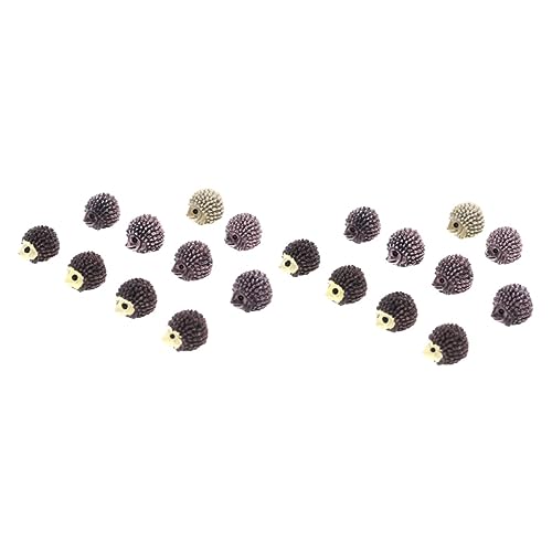 GANAZONO 20 STK Mini-Igel-Figur Igel Aus Harz Igel Figur Schmuckzubehör Miniatur-zubehör Igel Dekor Mikro-Igel Mikrolandschaftsdekoration Boutique-dekor Bonsai-mini-Ornament Tier von GANAZONO