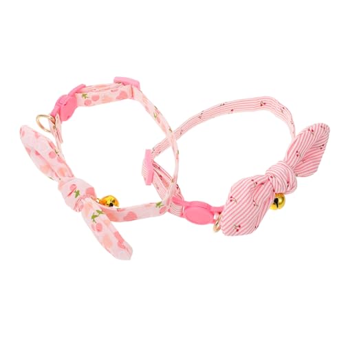 GANAZONO 2stücke Hundehalsband Mit Glöckchenanhänger Verstellbar Für Kleine Hunde Und Katzen Leicht Zu Reinigen Strapazierfähiges Material Für Tägliche Spaziergänge Und Festliche GANAZONO 2stücke Hundehalsband Mit Glöckchenanhänger Verstellbar Für Kleine Hunde Und Katzen Leicht Zu Reinigen Strapazierfähiges Material Für Tägliche Spaziergänge Und Festliche von GANAZONO