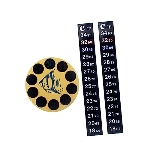 GANAZONO 3 STÜCKE Teiliges Aquarium Thermometer Selbstklebendes Patch Thermometer für Fischbecken für Süß und Aquarien Einfache Installation und Langlebige Materialien von GANAZONO