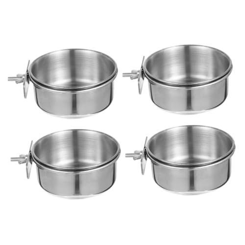 GANAZONO 4 Stück Edelstahl Vogel Futtertassen Hängebarsche Futter Wasserschalen für Papageien Wellensittiche Kleinvögel Käfig Zubehör Abnehmbar Leicht zu Reinigen GANAZONO 4 Stück Edelstahl Vogel Futtertassen Hängebarsche Futter Wasserschalen für Papageien Wellensittiche Kleinvögel Käfig Zubehör Abnehmbar Leicht zu Reinigen von GANAZONO