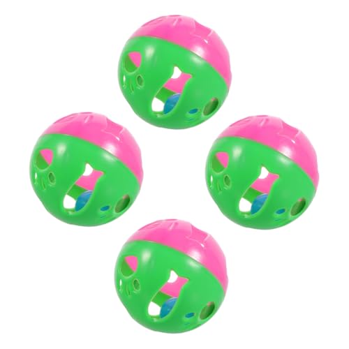 GANAZONO 4 Stück Teiliges Katzenspielzeug aus Kunststoff mit Glöckchen Interaktive Katzenbälle für Hauskatzen Fördert Bewegung und Spielspaß Bunte Glockenbälle für Kätzchen Zufällige Farbe GANAZONO 4 Stück Teiliges Katzenspielzeug aus Kunststoff mit Glöckchen Interaktive Katzenbälle für Hauskatzen Fördert Bewegung und Spielspaß Bunte Glockenbälle für Kätzchen Zufällige Farbe von GANAZONO