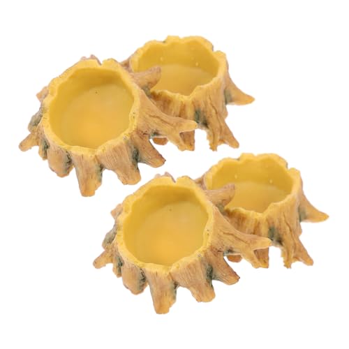 GANAZONO 4 Stück Teiliges Reptilien Wassernapf aus Hochwertigem Harz Kompakte Wasserschalen für Kleine Spinnen Skorpione Grillen Leicht Platzsparend und Langlebig für Terrariengebrauch GANAZONO 4 Stück Teiliges Reptilien Wassernapf aus Hochwertigem Harz Kompakte Wasserschalen für Kleine Spinnen Skorpione Grillen Leicht Platzsparend und Langlebig für Terrariengebrauch von GANAZONO